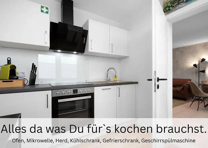 Апартаменты Urban Jungle Industrial Parkplatz Balkon Business Драйайх